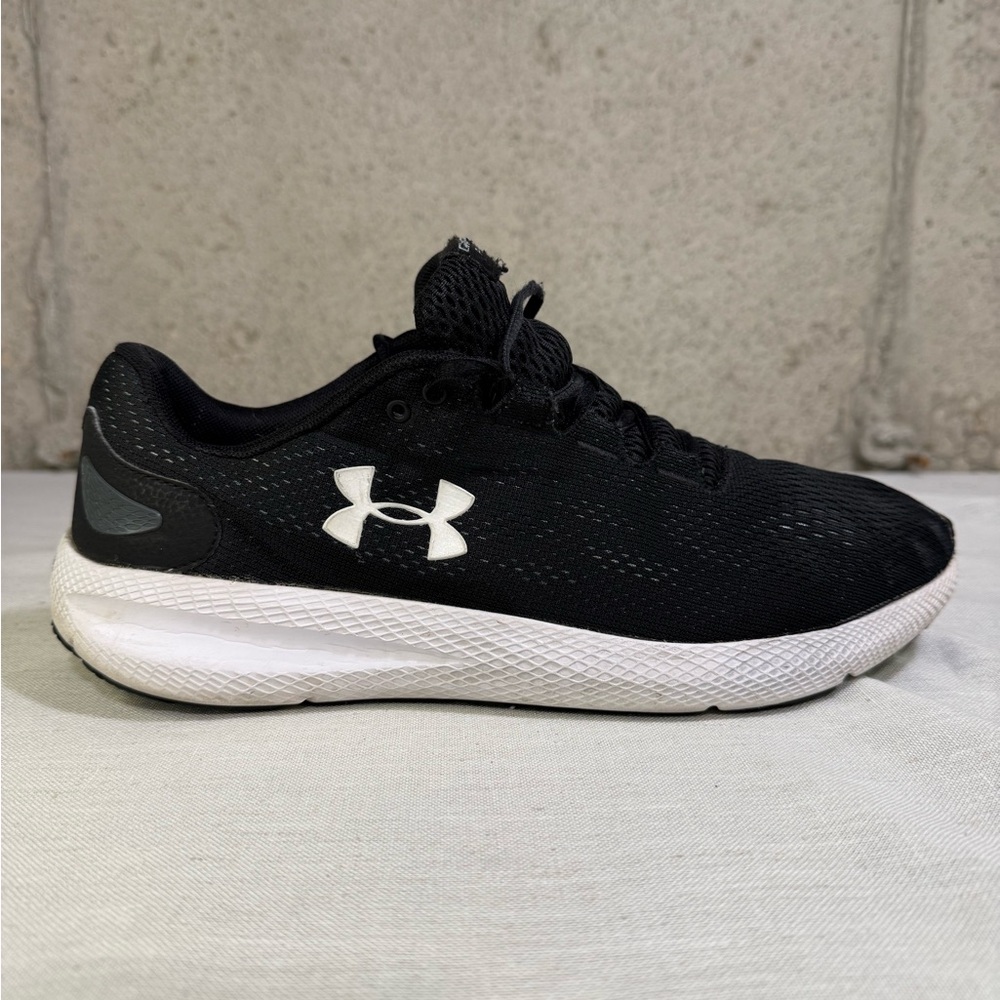 Under Armour Men’s Charged Pursuit Black and White Athletic Shoes